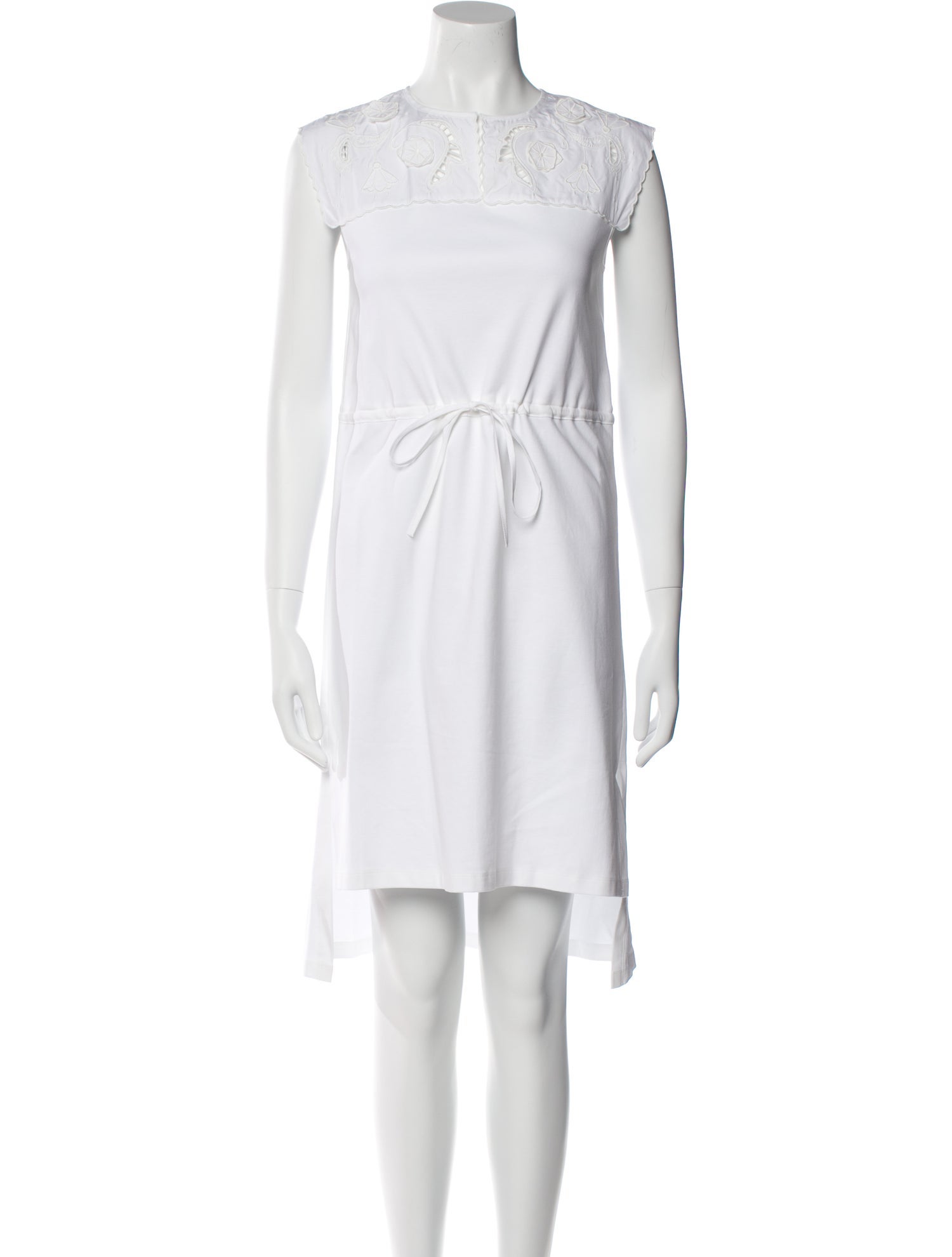See by Chloé Crew Neck Knee-Length Dress