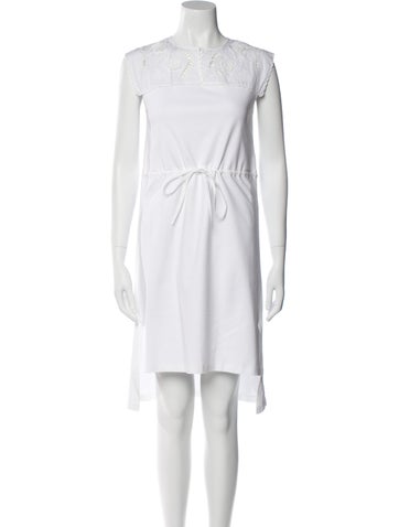 See by Chloé Dresses Crew Neck Knee-Length Dress XS