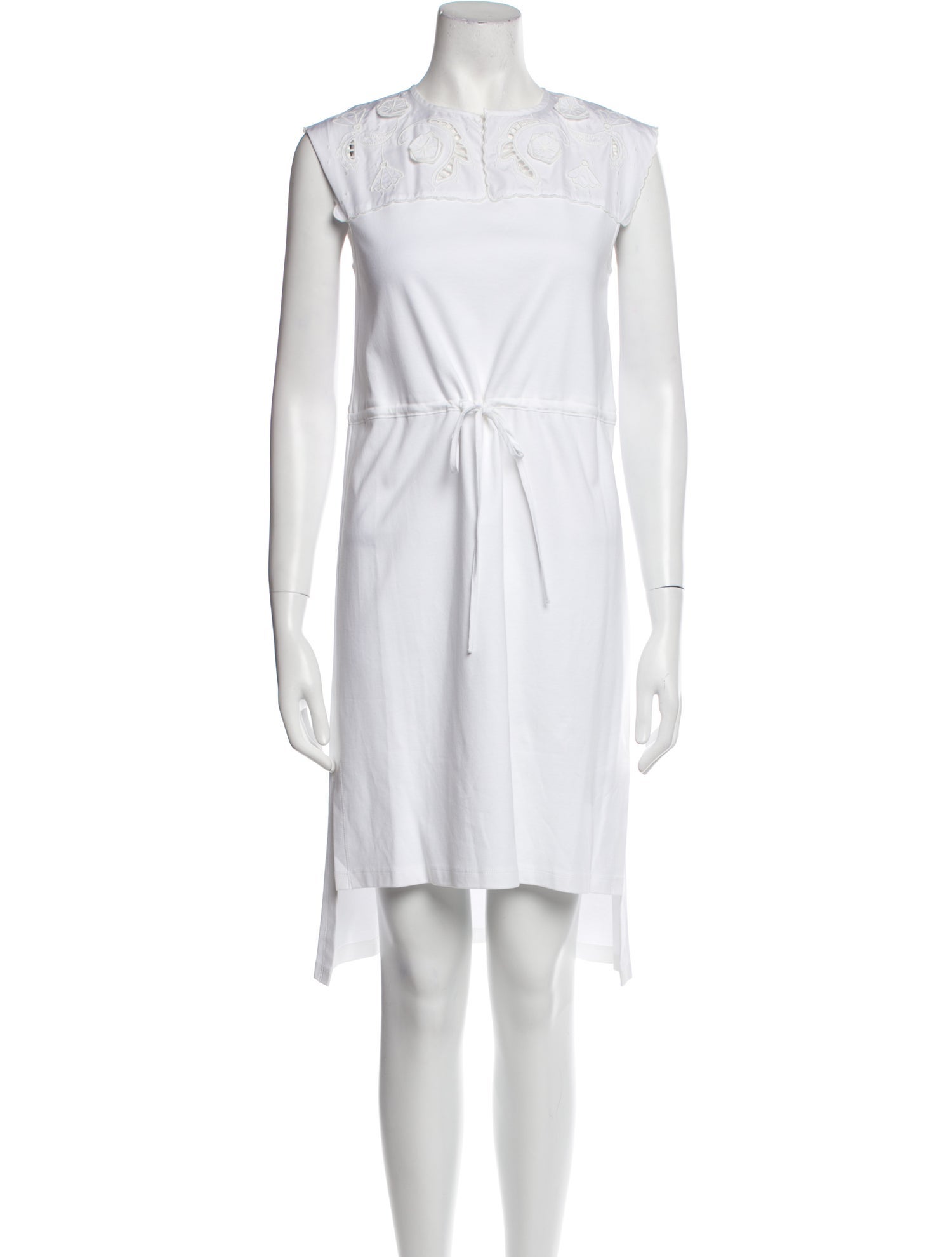 See by Chloé Bateau Neckline Knee-Length Dress