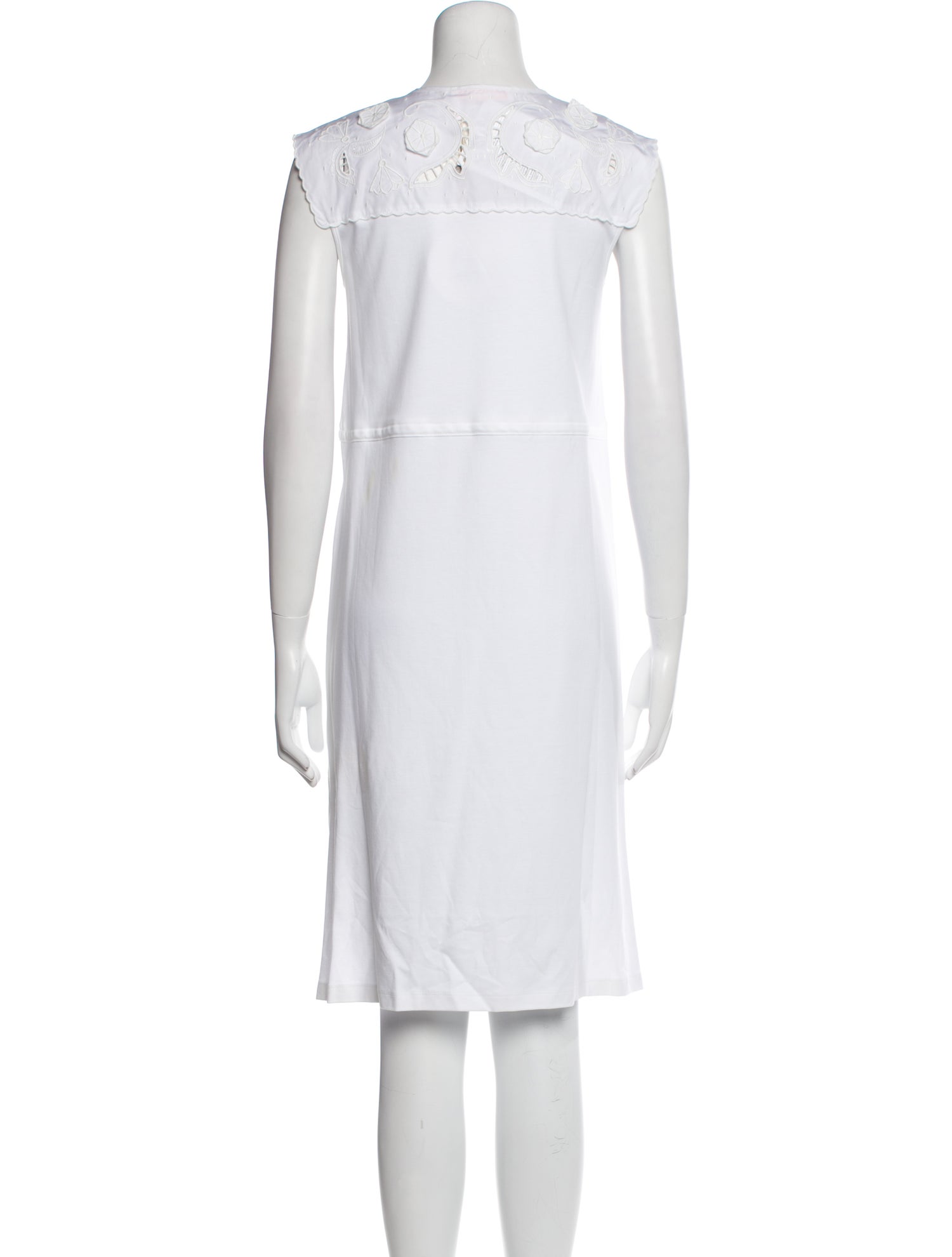 See by Chloé Bateau Neckline Knee-Length Dress