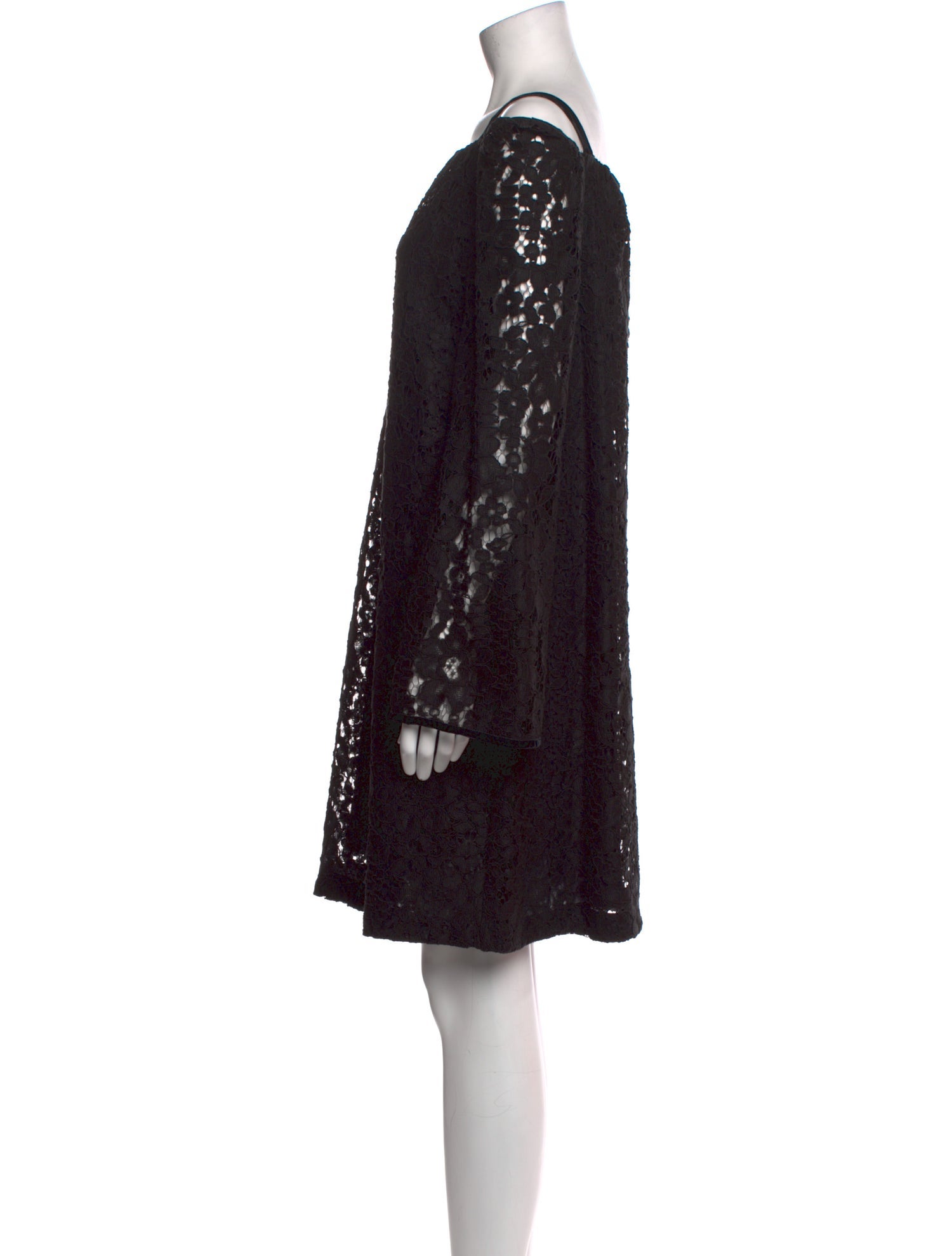 See by Chlo Lace Pattern Mini Dress - Black Dresses, Clothing - WSE100353  | The RealReal