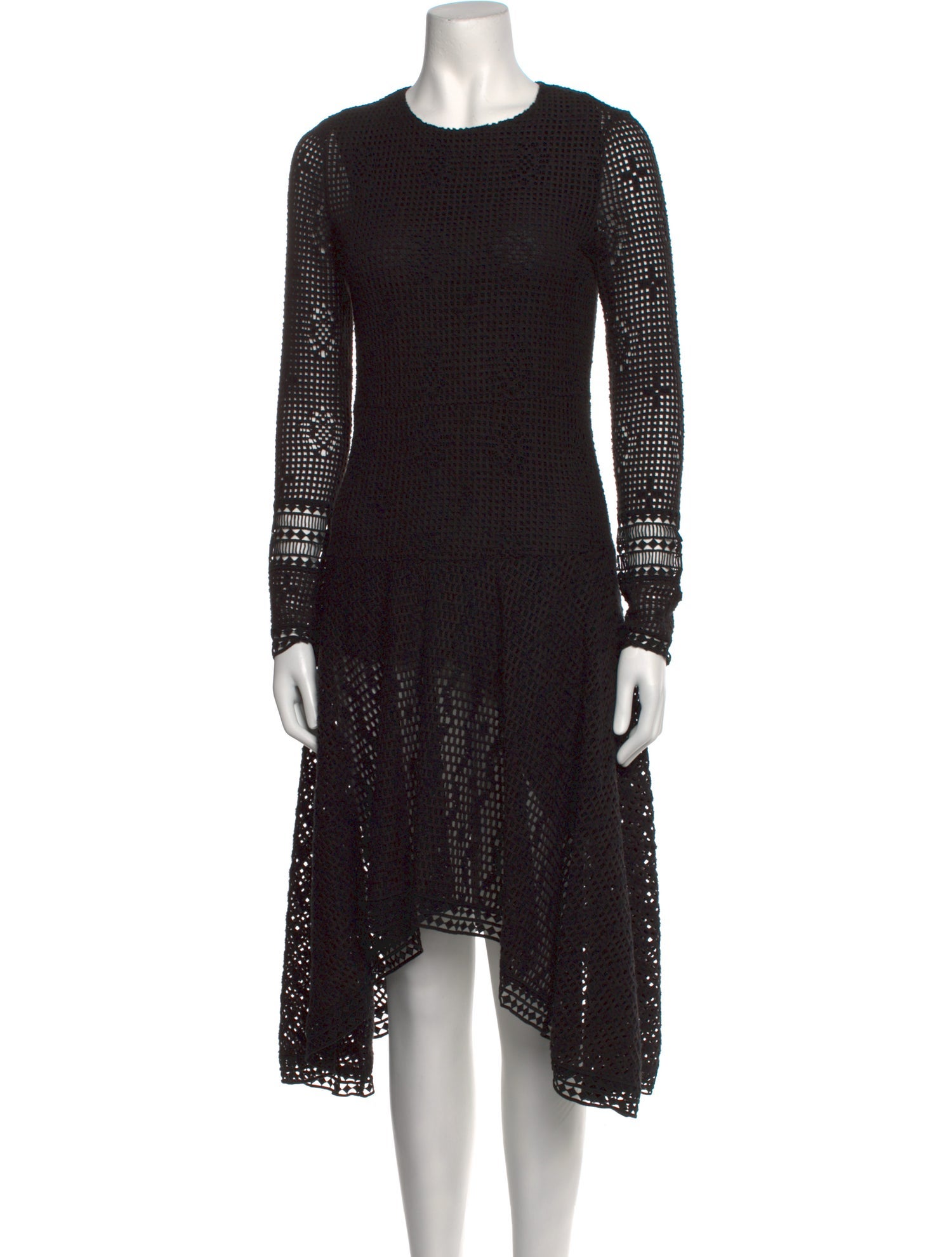 See by Chloé Crew Neck Midi Length Dress