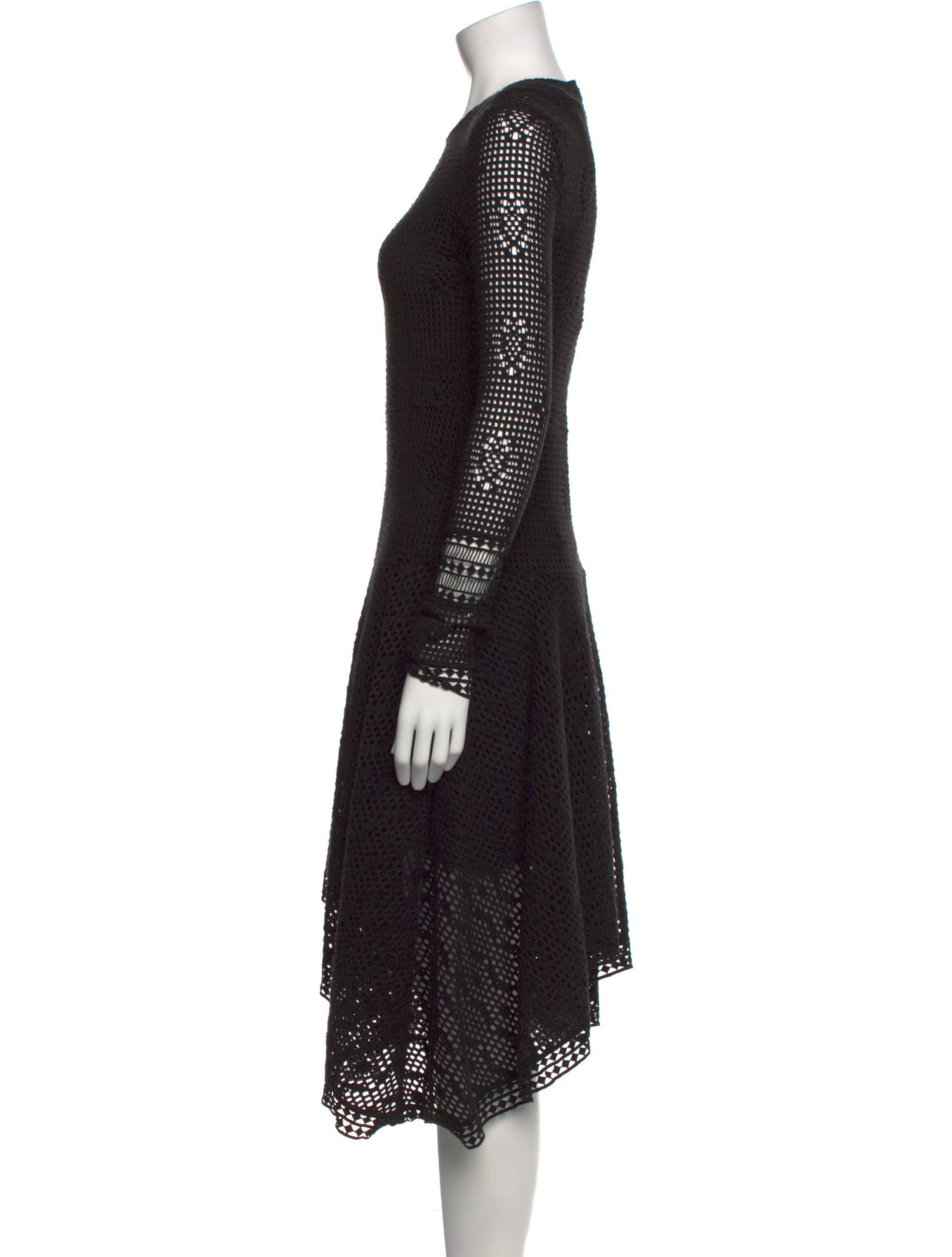 See by Chloé Crew Neck Midi Length Dress