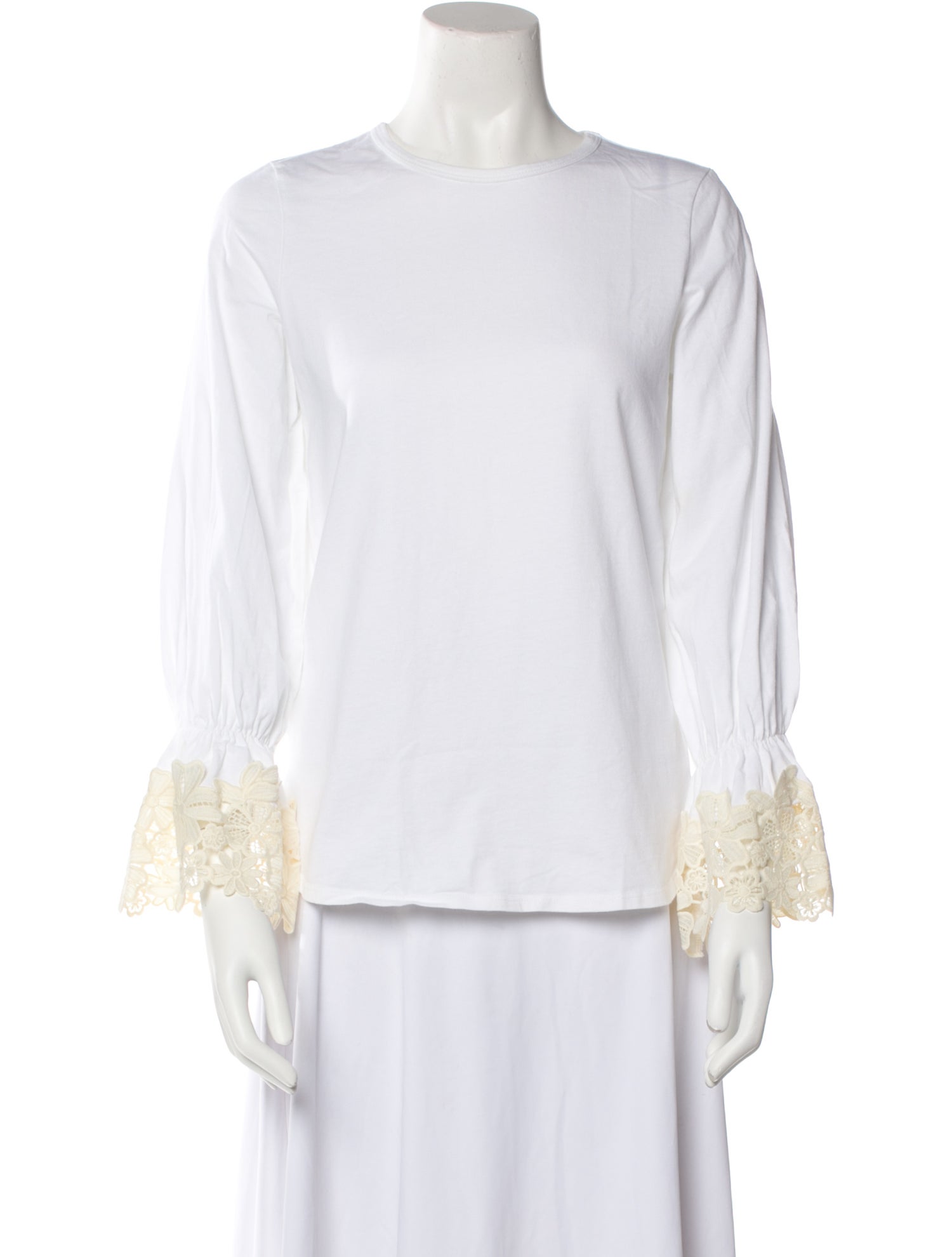 See by Chloé Crew Neck Long Sleeve Blouse