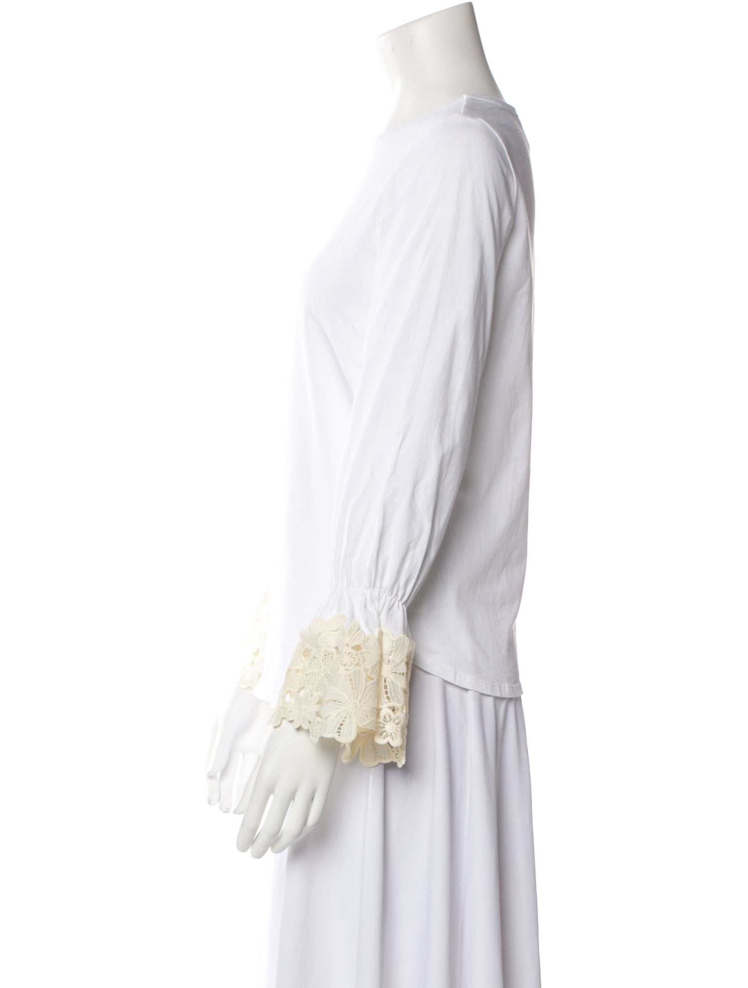 See by Chloé Crew Neck Long Sleeve Blouse