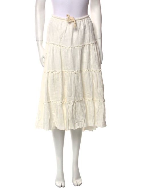 See by Chloé Ruffle Embellishment Midi Length Skirt