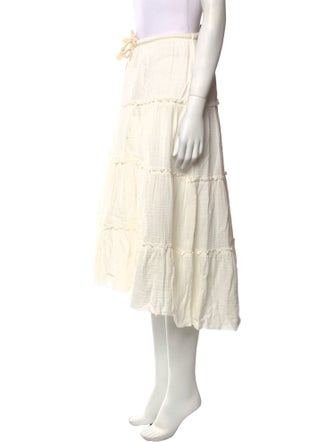 See by Chloé Ruffle Embellishment Midi Length Skirt