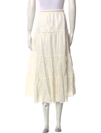 See by Chloé Ruffle Embellishment Midi Length Skirt