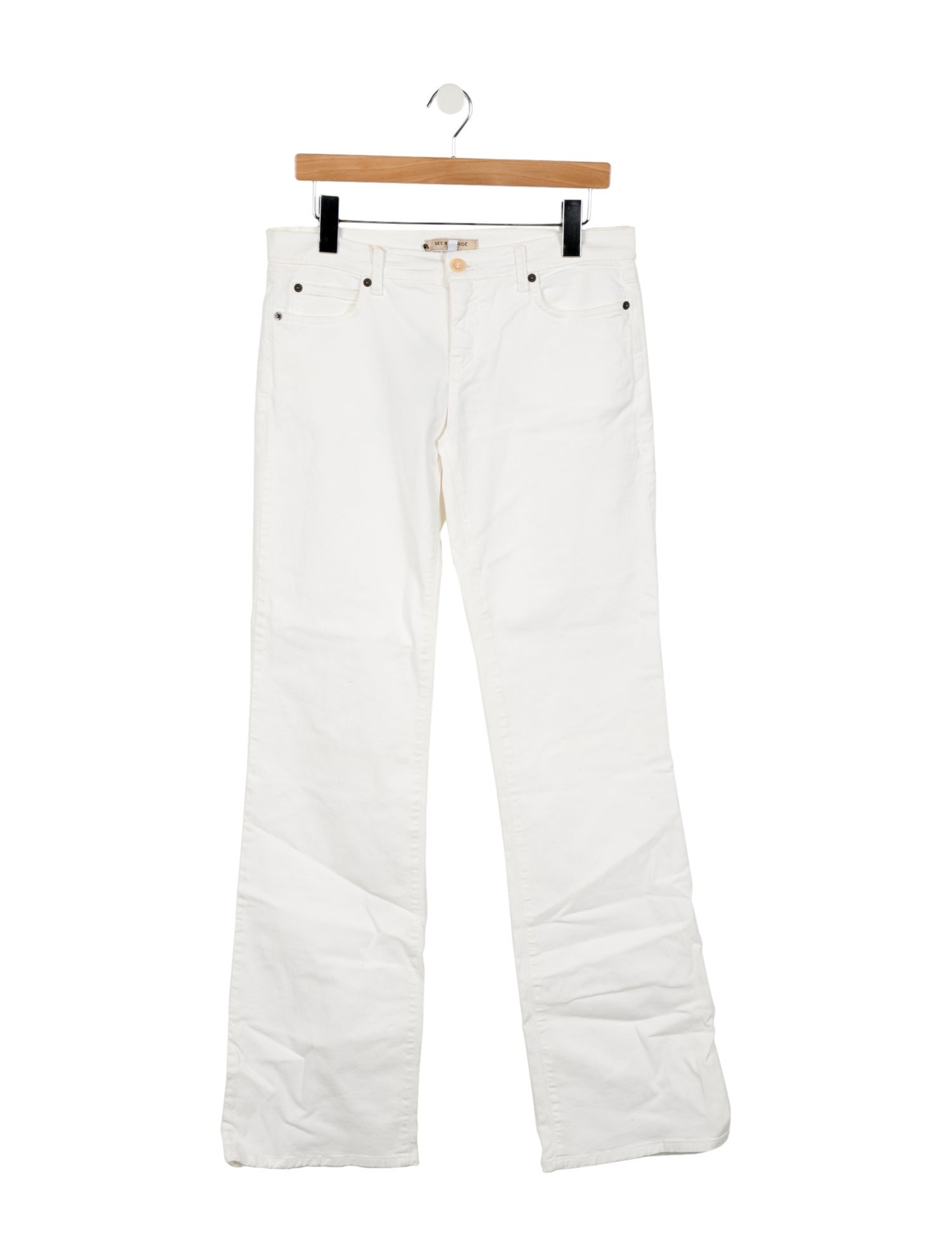 See by Chloé Mid-Rise Wide Leg Jeans