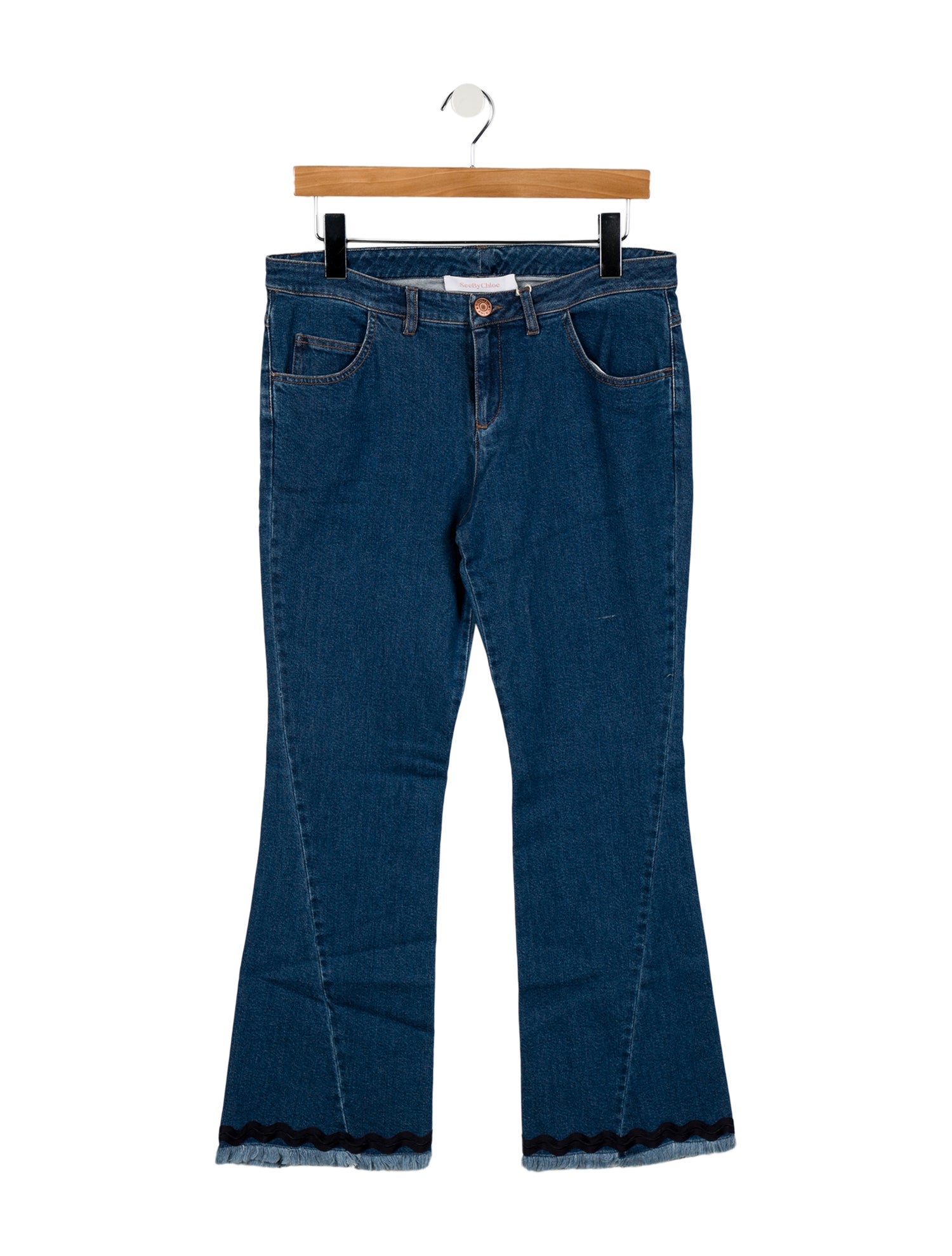 See by Chloé Mid-Rise Wide Leg Jeans