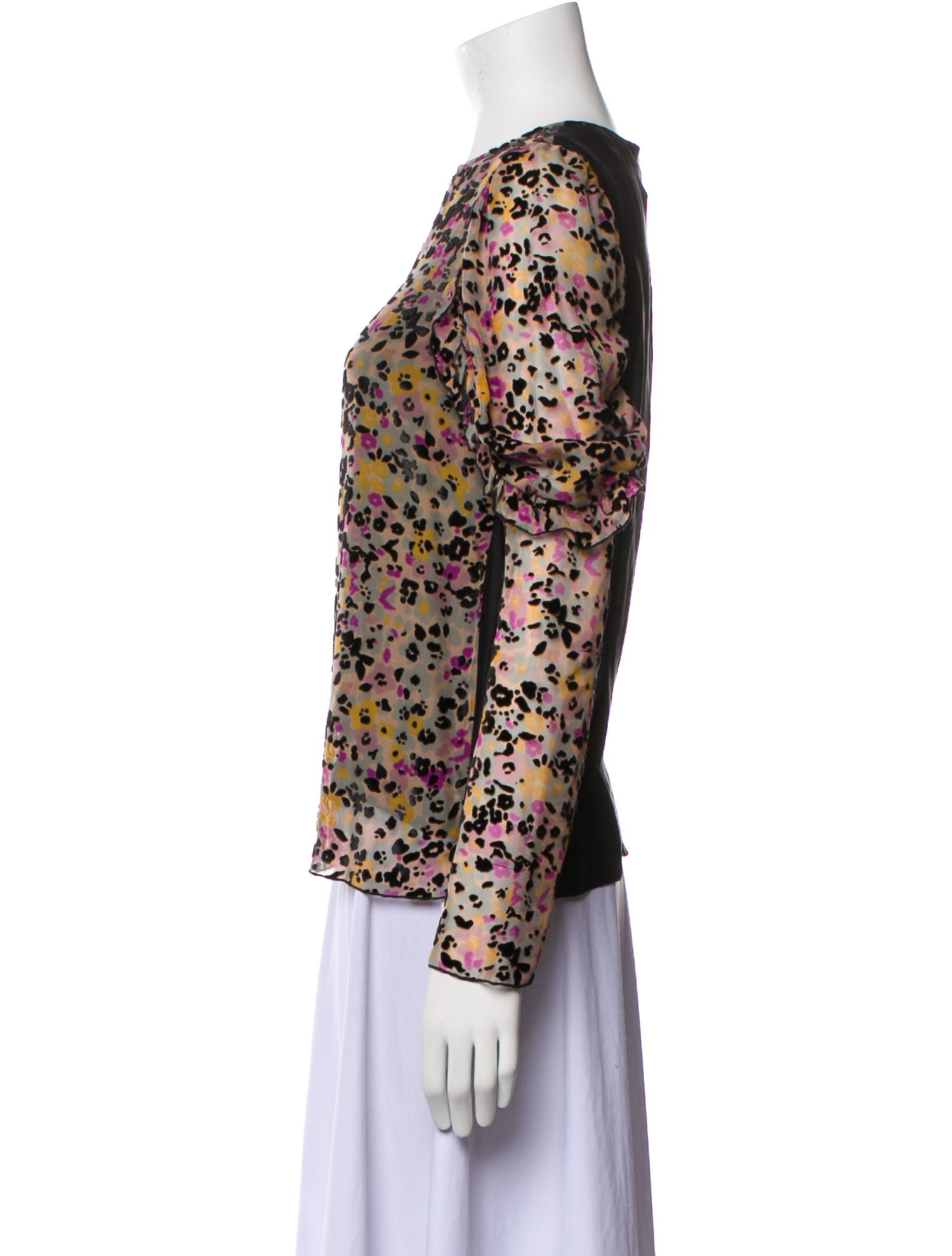 See by Chloé Silk Floral Print Blouse