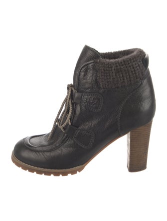 See by Chloé Leather Lace-Up Boots