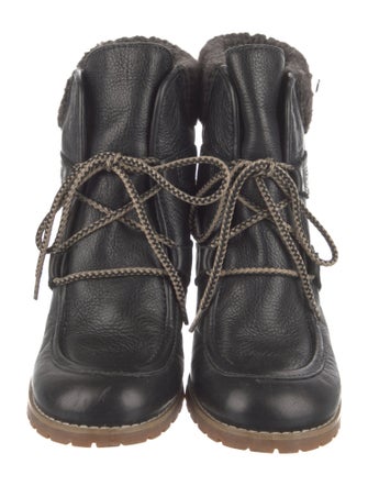 See by Chloé Leather Lace-Up Boots