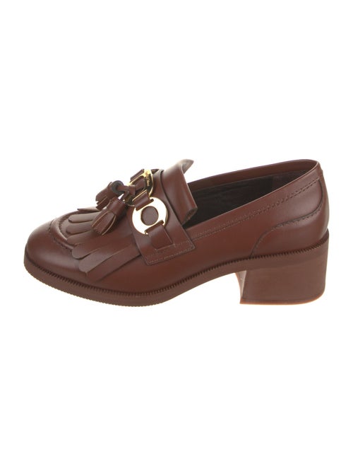 See by Chloé Leather Tassel Accents Loafers