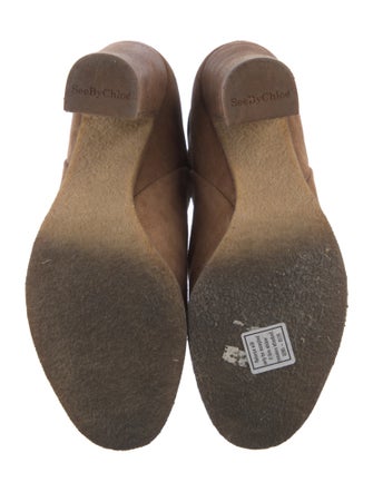 See by Chloé Suede Lace-Up Boots