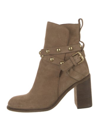 See by Chloé Suede Studded Accents Boots