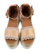 See by Chloé Leather Embroidered Accent Espadrilles