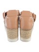 See by Chloé Leather Embroidered Accent Espadrilles