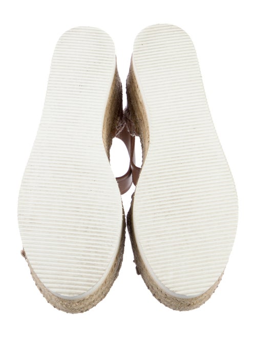 See by Chloé Leather Embroidered Accent Espadrilles