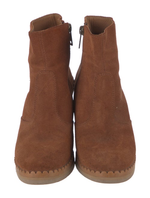 See by Chloé Suede Scalloped Accent Boots