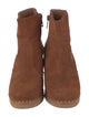 See by Chloé Suede Scalloped Accent Boots