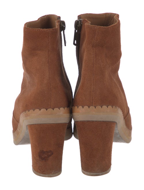 See by Chloé Suede Scalloped Accent Boots