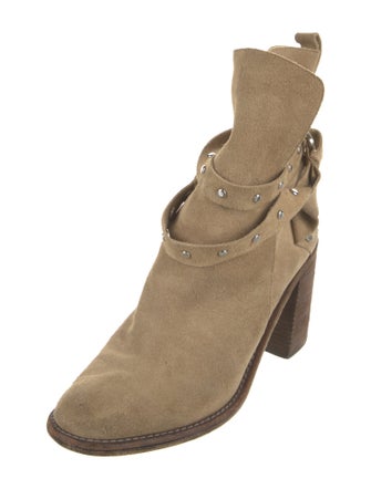 See by Chloé Suede Studded Accents Boots