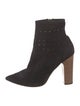 See by Chloé Suede Lasercut Accents Sock Boots