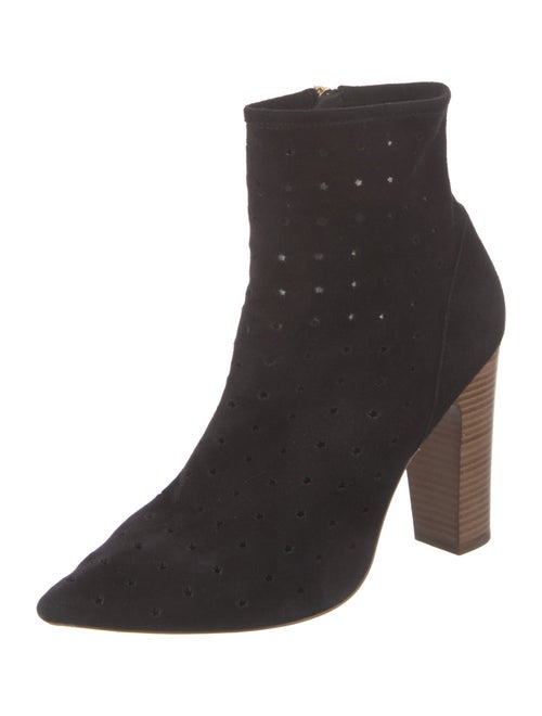 See by Chloé Suede Lasercut Accents Sock Boots