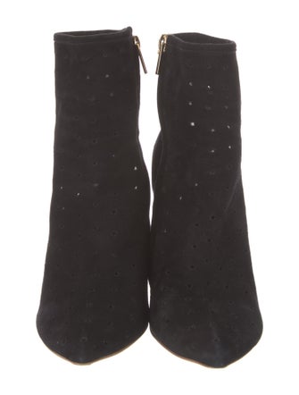 See by Chloé Suede Lasercut Accents Sock Boots