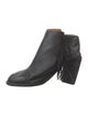 See by Chloé Leather Fringe Trim Accent Boots