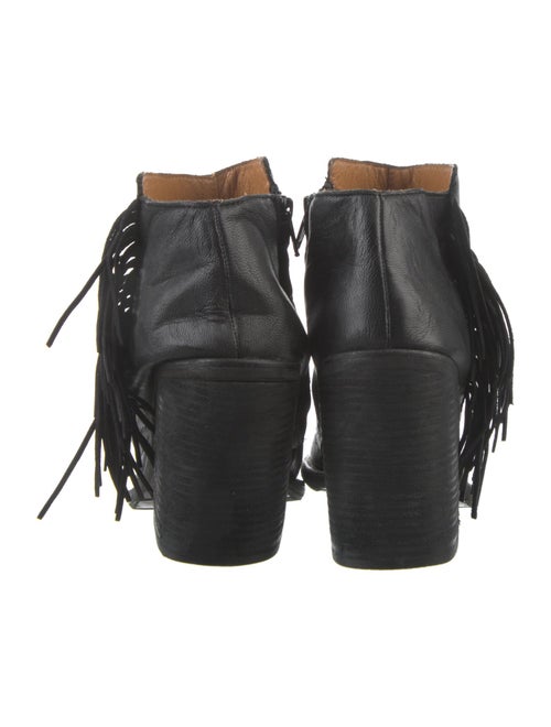 See by Chloé Leather Fringe Trim Accent Boots