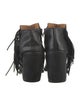 See by Chloé Leather Fringe Trim Accent Boots