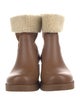 See by Chloé Rubber Fur Trim Rain Boots