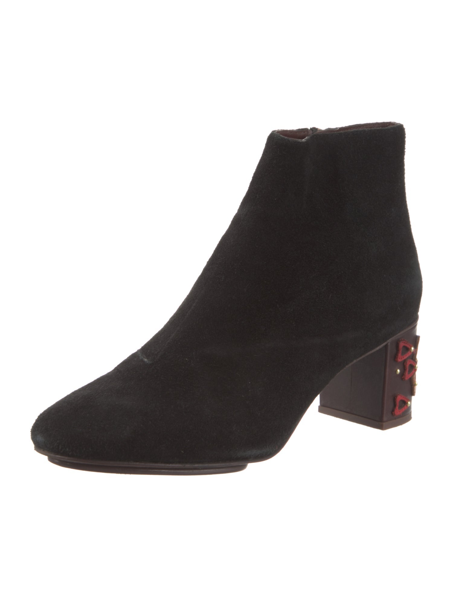 See by Chloé Suede Bow Accents Boots