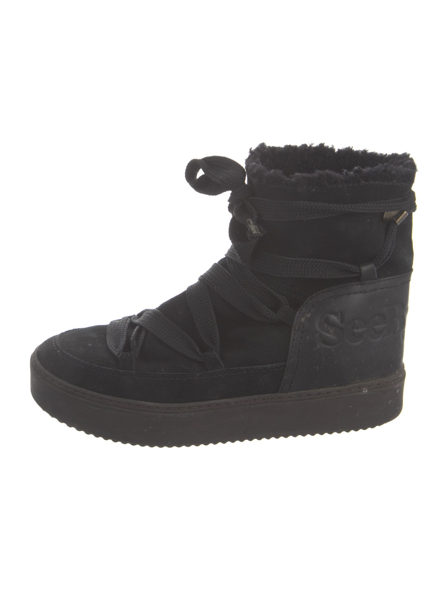 See by Chloé Suede Lace-Up Boots