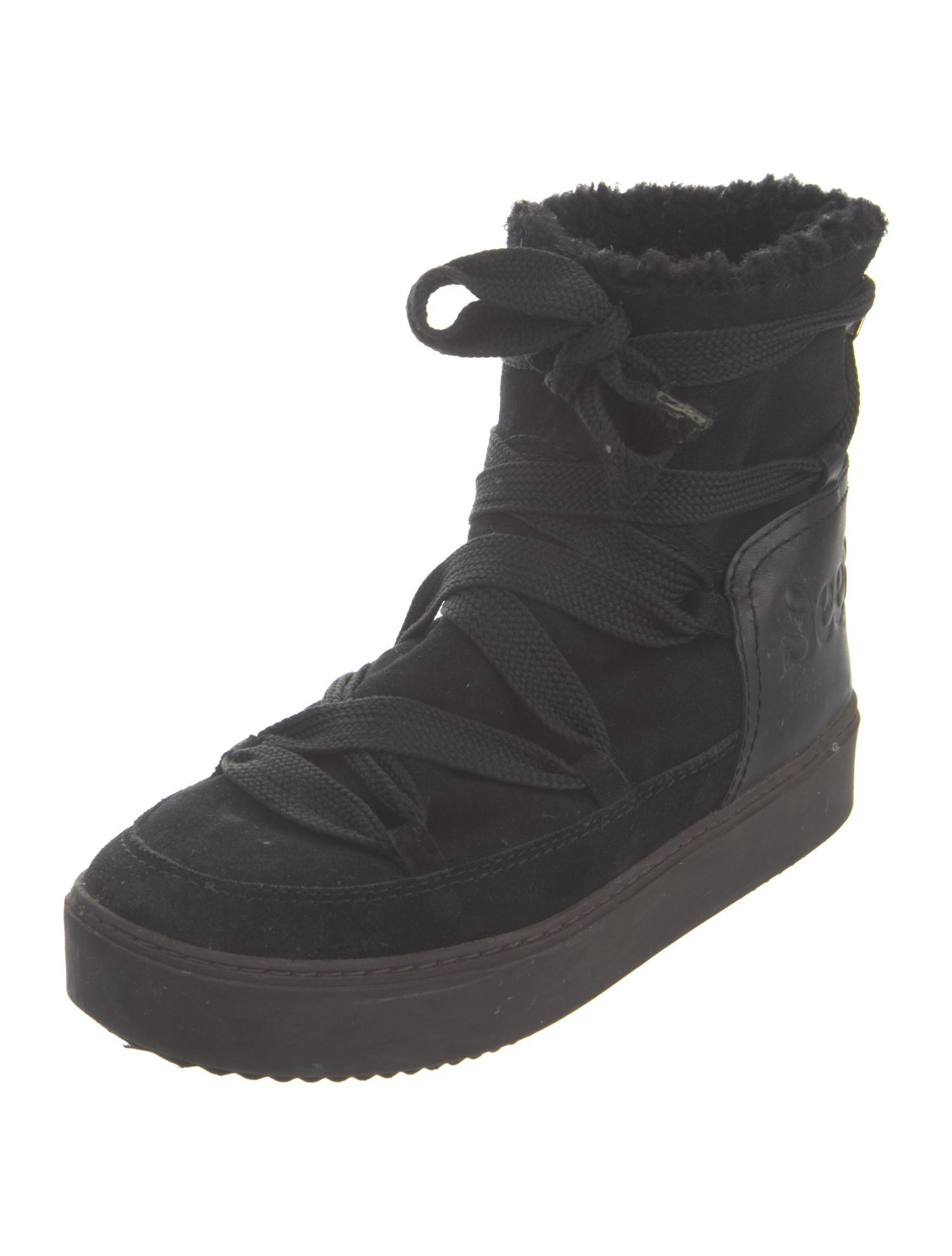 See by Chloé Suede Lace-Up Boots