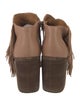 See by Chloé Leather Fringe Trim Accent Boots