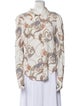 See by Chloé Paisley Print Long Sleeve Button-Up Top