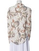See by Chloé Paisley Print Long Sleeve Button-Up Top