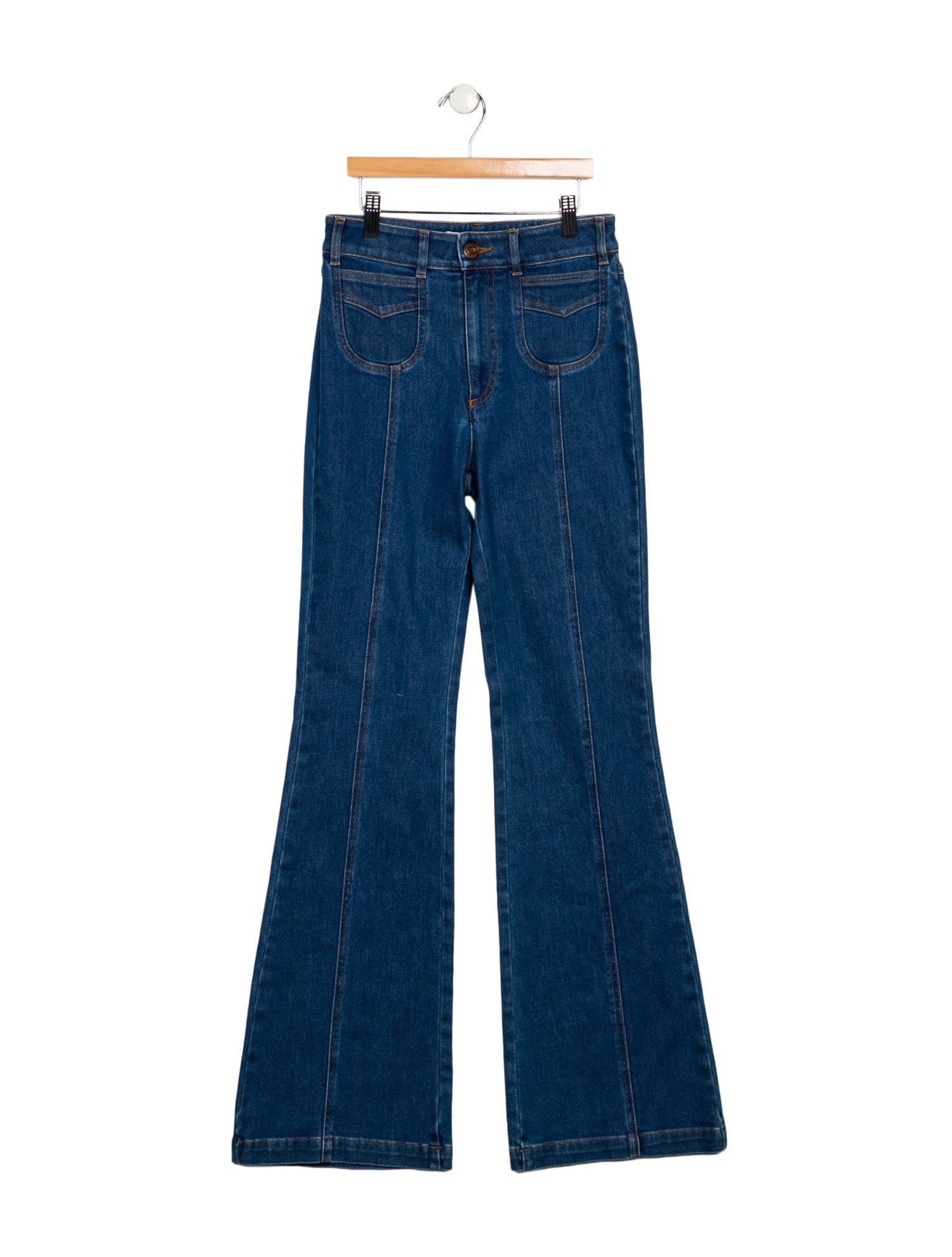 See by Chloé Mid-Rise Wide Leg Jeans