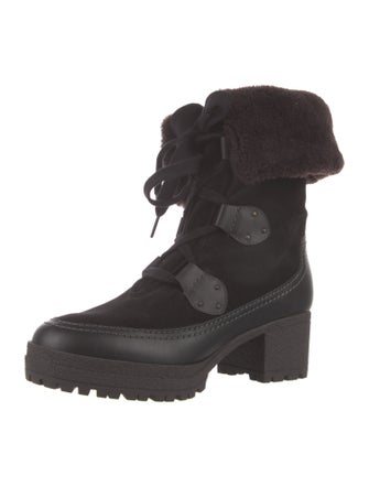 See by Chloé Suede Lace-Up Boots