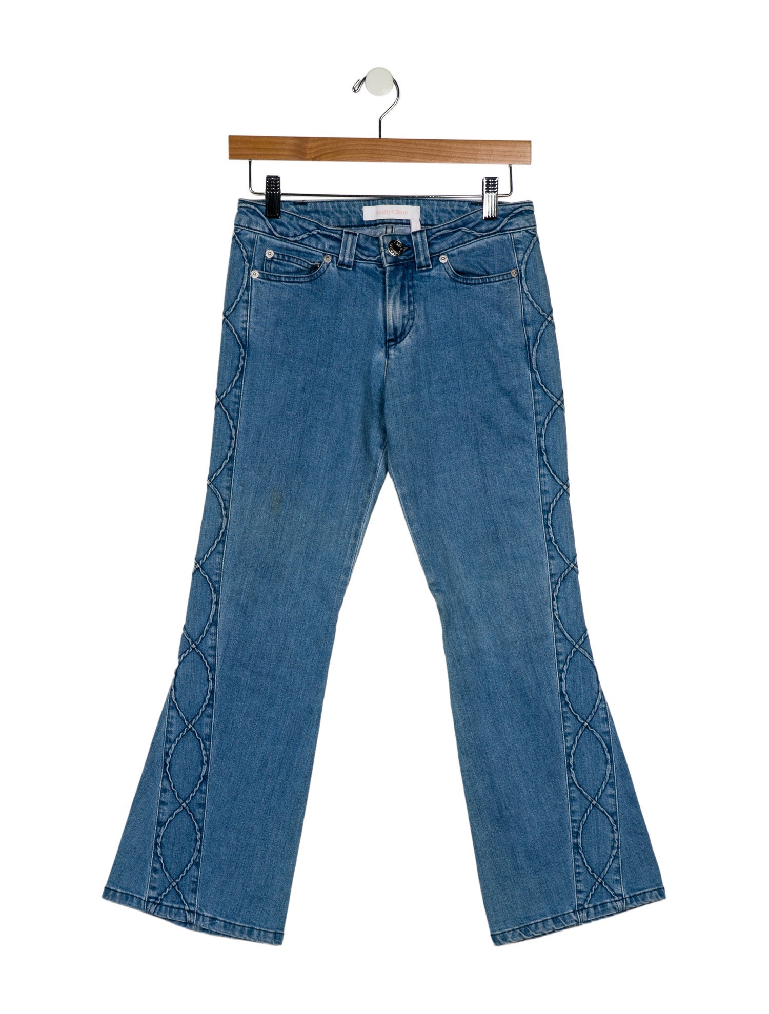 See by Chloé Mid-Rise Wide Leg Jeans