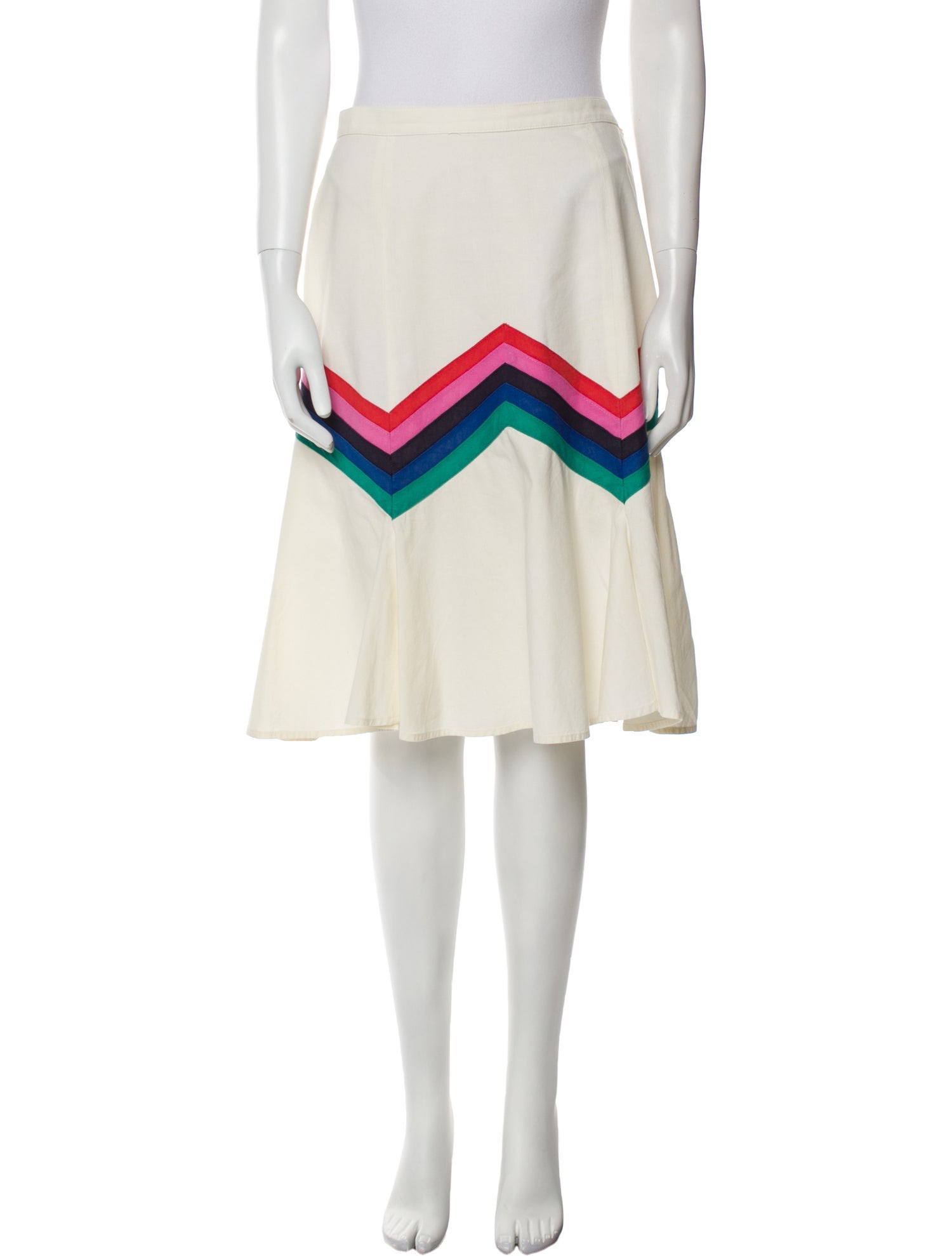 See by Chloé Striped Knee-Length Skirt