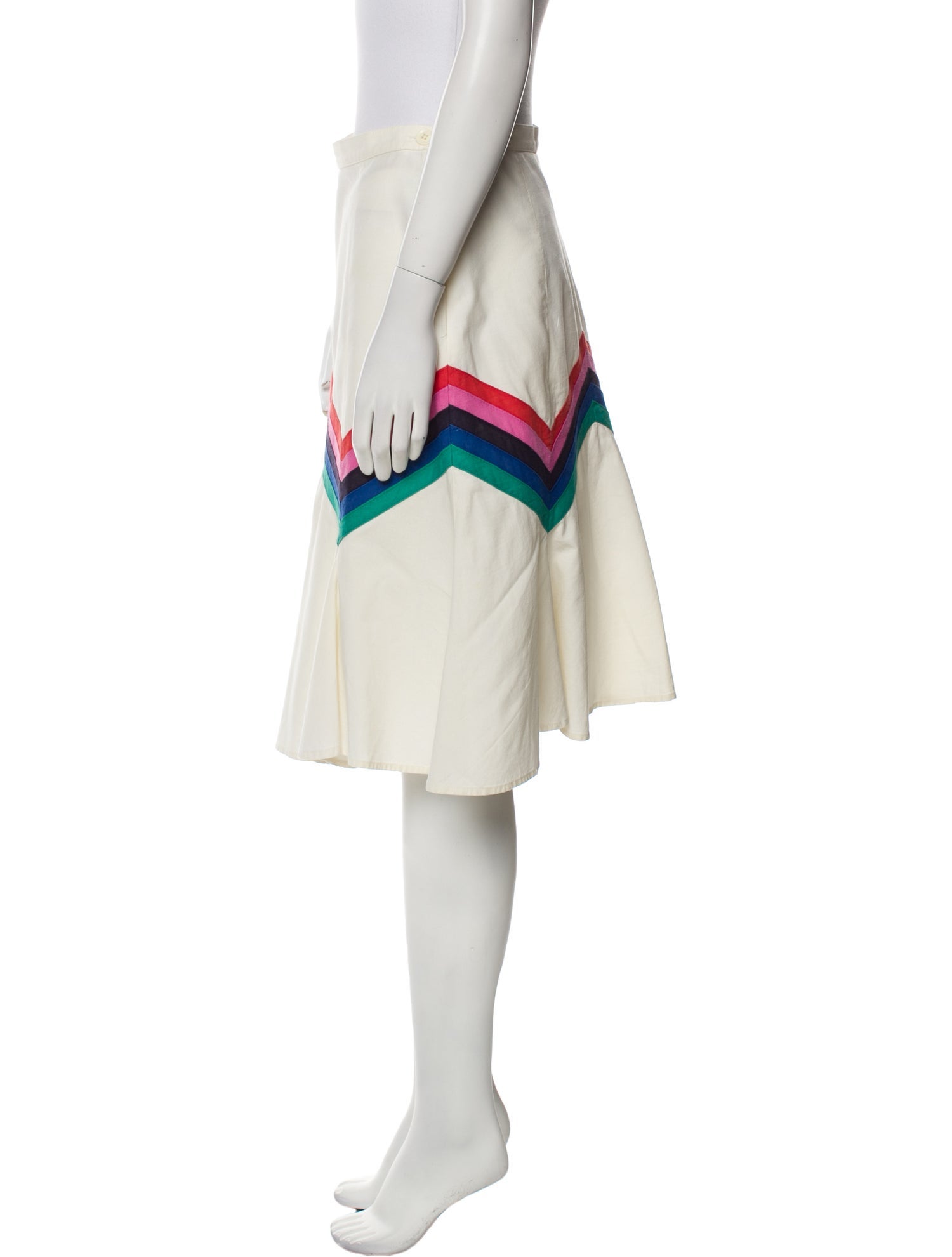 See by Chloé Striped Knee-Length Skirt