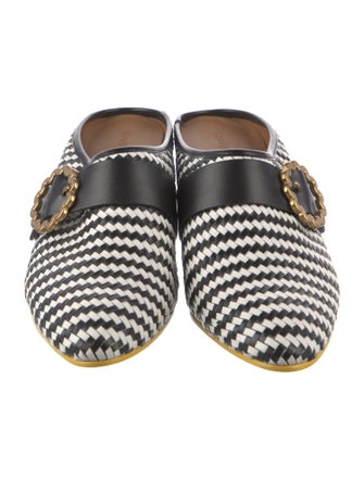 See by Chloé Leather Patterned Mules