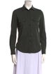 See by Chloé Virgin Wool Long Sleeve Button-Up Top