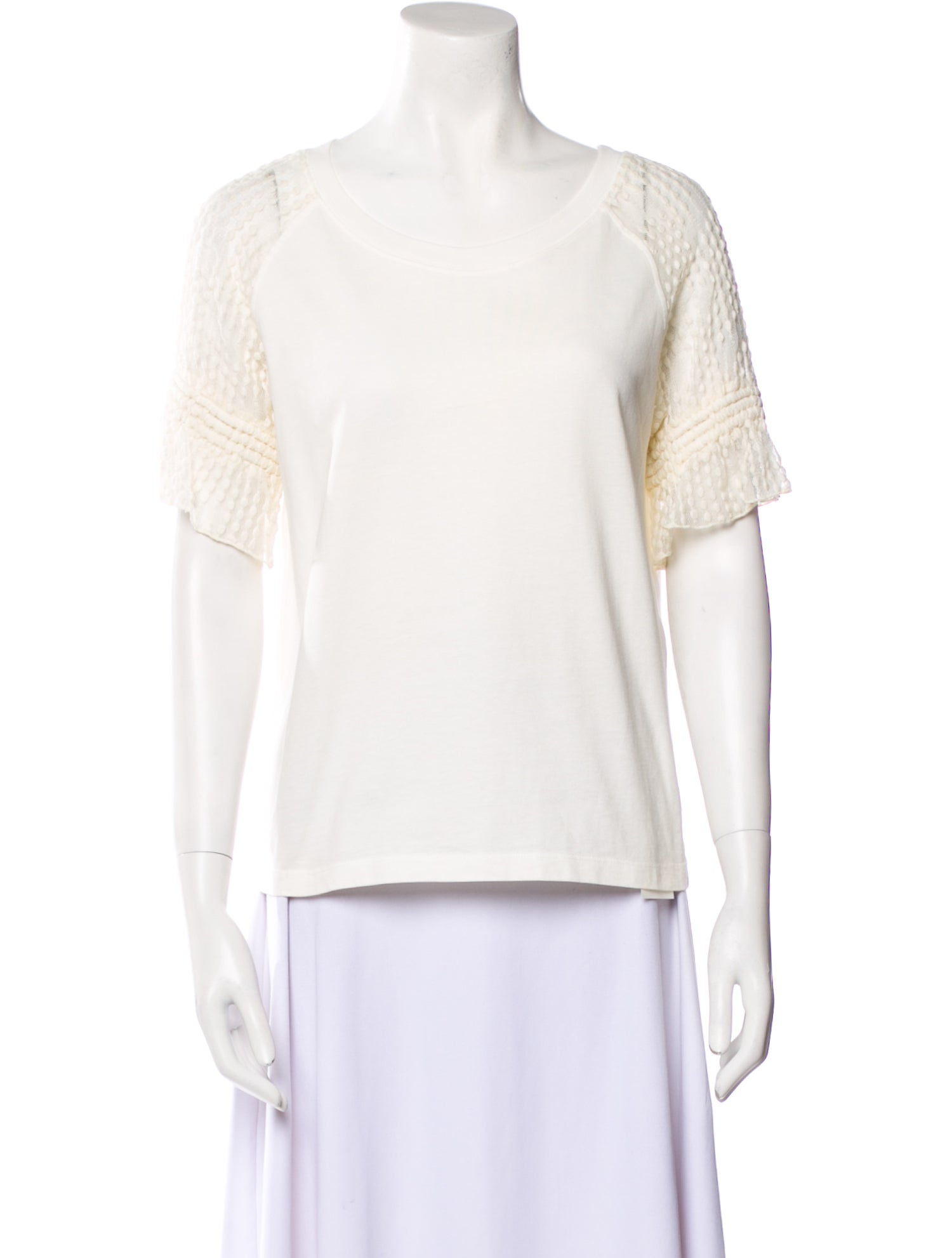 See by Chloé Scoop Neck Short Sleeve T-Shirt