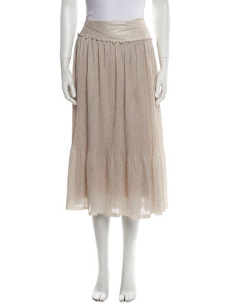 See by Chloé Ruffle Embellishment Midi Length Skirt