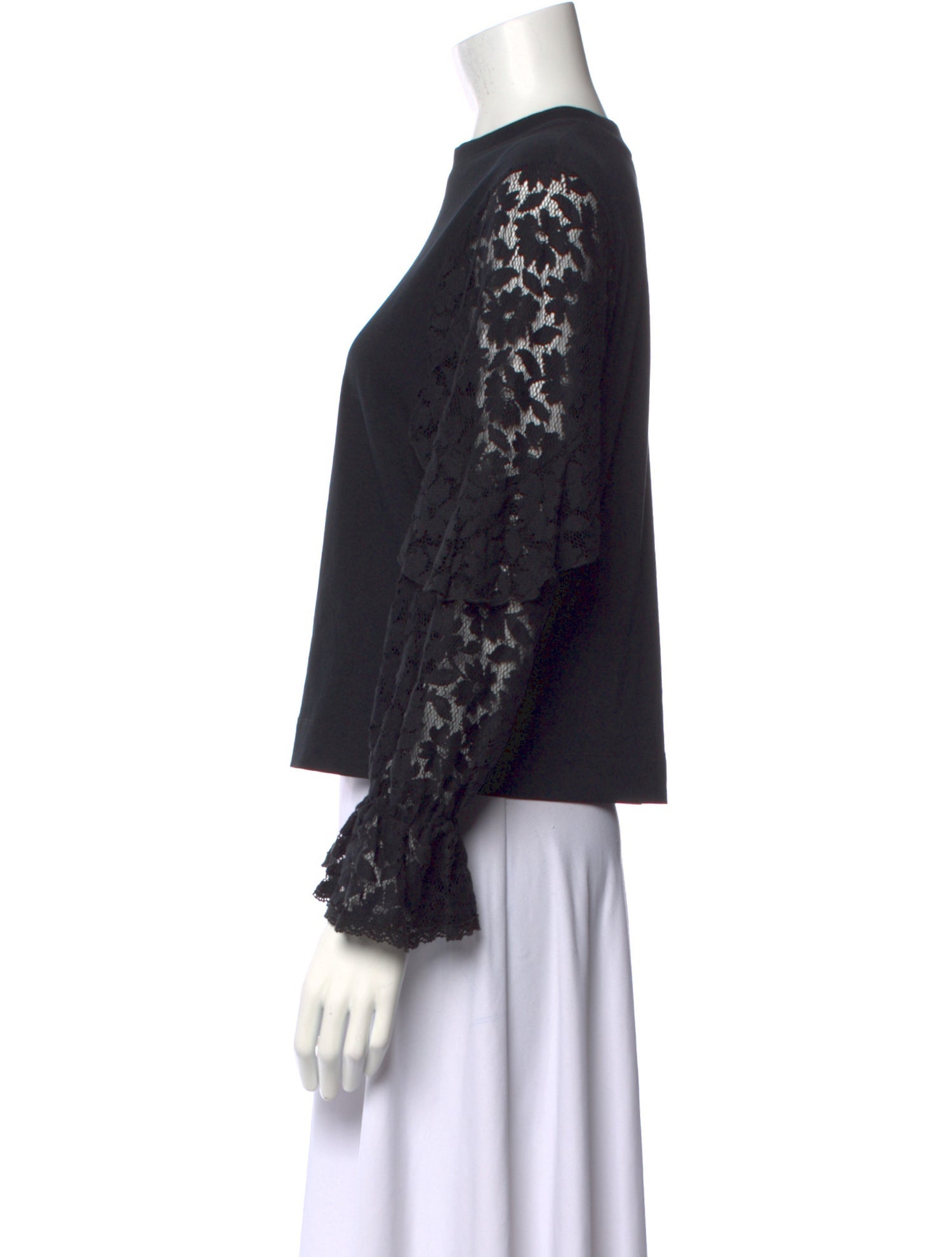 See by Chloé Crew Neck Long Sleeve Blouse